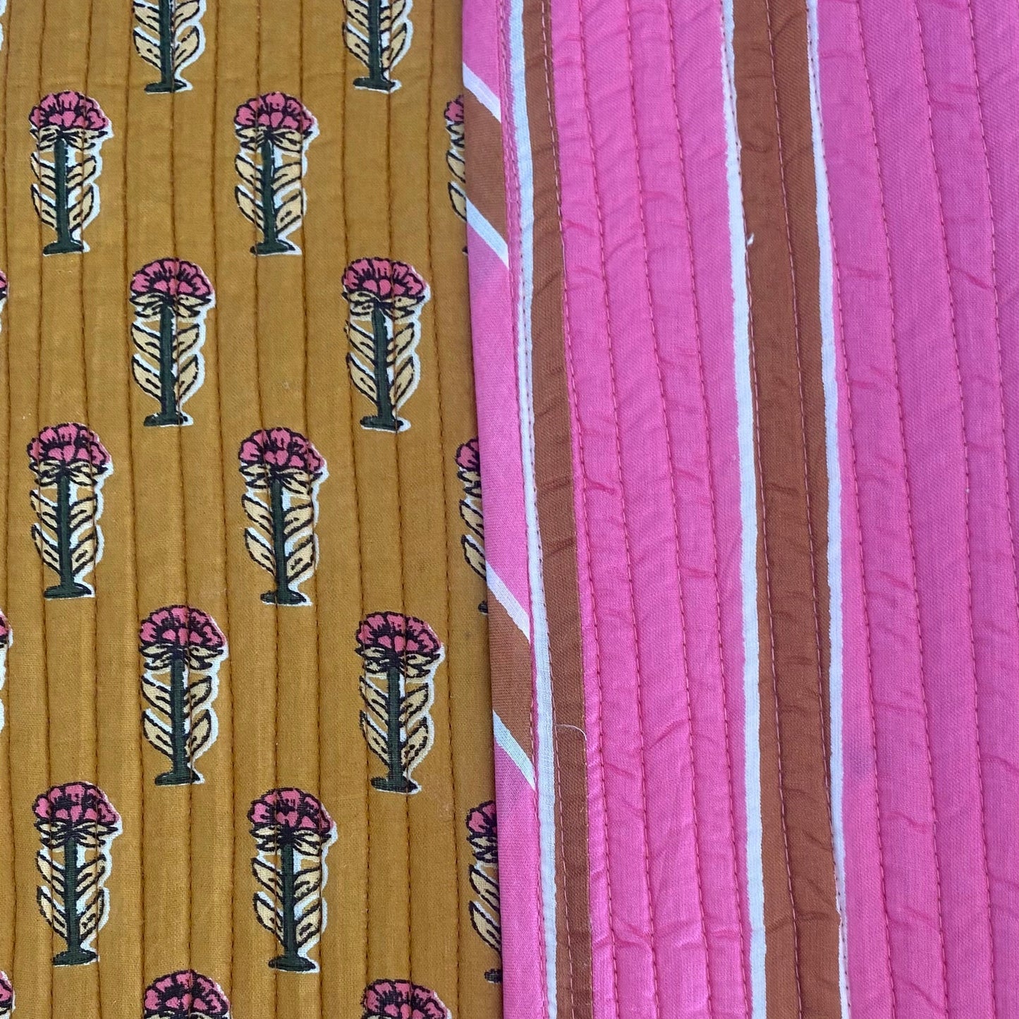 RAYA CAMEL Y ROSA CON FLOR