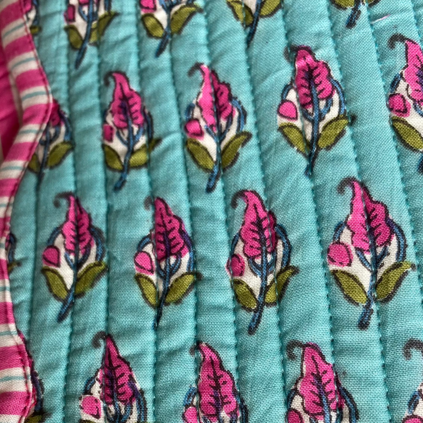 TURQUESA Y FUCSIA CON RAYAS