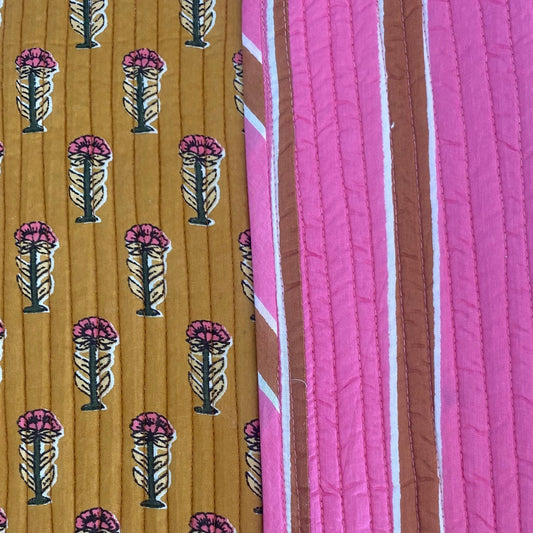 RAYA CAMEL Y ROSA CON FLOR