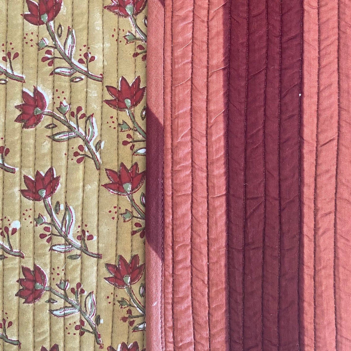 RAYA MARRON Y FLOR MOSTAZA