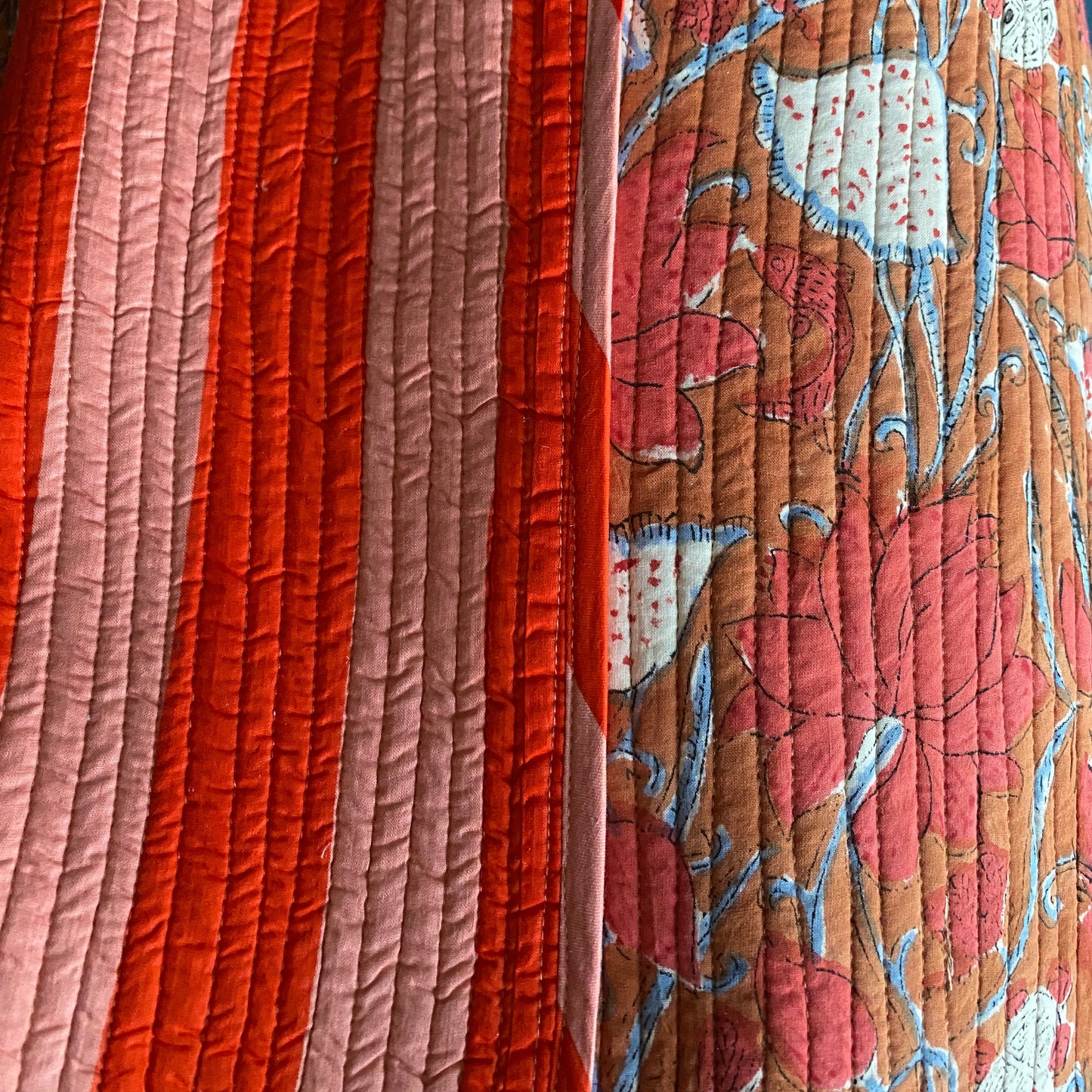 RAYA ANCHA CORAL Y ROSA, FLOR CORAL