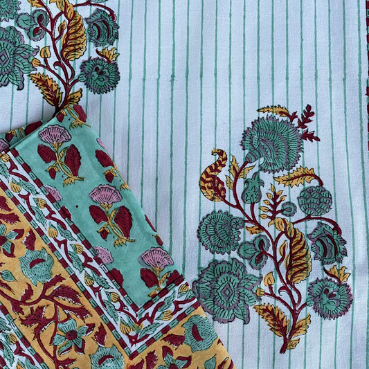 RAYAS Y MUGHAL VERDE AGUA